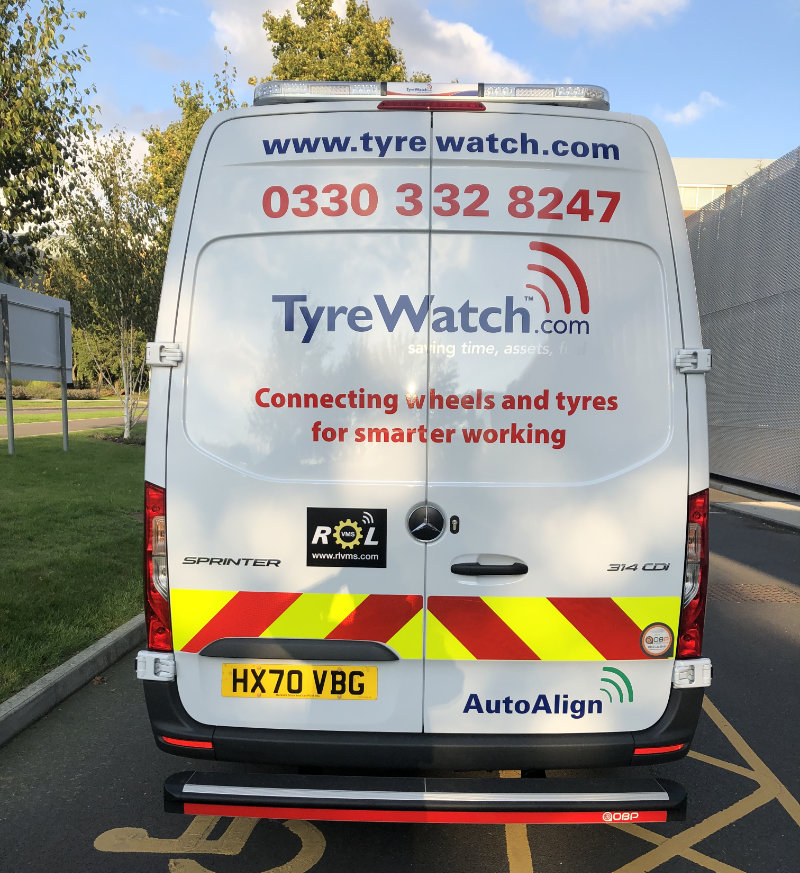 Tyrewatch new vehicle with onboard tyre telematics